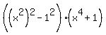 %28%28x%5E2%29%5E2-1%5E2%29%28x%5E4%2B1%29