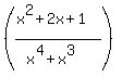 %28%28x%5E2%2B2x%2B1%29%2F%28x%5E4%2Bx%5E3%29%29