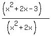 %28%28x%5E2%2B2x-3%29%29%2F%28%28x%5E2%2B2x%29%29