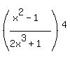 %28%28x%5E2+-+1%29%2F%282x%5E3+%2B+1%29%29%5E4