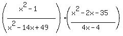 %28%28x%5E2-1%29%2F%28x%5E2-14x%2B49%29%29%28%28x%5E2-2x-35%29%2F%284x-4%29%29