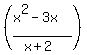 %28%28x%5E2-3x%29%2F%28x%2B2%29%29