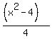 %28%28x%5E2-4%29%29%2F4