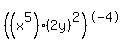 %28%28x%5E5%29%282y%29%5E2%29%5E-4