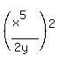 %28%28x%5E5%29%2F%282y%29%29%5E2