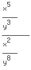 %28%28x%5E5%29%2F%28y%5E3%29%29%2F%28%28x%5E2%29%2F%28y%5E8%29%29