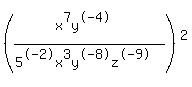 %28%28x%5E7y%5E-4%29%2F%285%5E-2x%5E3y%5E-8z%5E-9%29%29%5E2