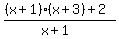 %28%28x+%2B+1%29%28x+%2B+3%29+%2B+2%29%2F%28x+%2B+1%29