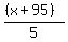%28%28x+%2B+95%29%29%2F5