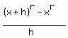 %28%28x+%2B+h%29%5Er+-+x%5Er%29%2F%28h%29