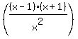 %28%28x+-+1%29%28x+%2B+1%29%2Fx%5E2%29
