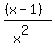 %28%28x+-+1%29%29%2F%28x%5E2%29