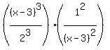 %28%28x+-+3%29%5E3%2F2%5E3%29+%2A+%281%5E2%2F%28x-3%29%5E2%29+