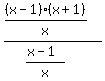 %28%28x-1%29%28x%2B1%29%2Fx%29%2F%28%28+x-1%29%2Fx%29