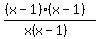 %28%28x-1%29%28x-1%29%29%2F%28x%28x-1%29%29