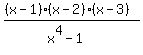 %28%28x-1%29%28x-2%29%28x-3%29%29%2F%28x%5E4-1%29