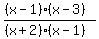 %28%28x-1%29%28x-3%29%29%2F%28%28x%2B2%29%28x-1%29%29