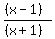 %28%28x-1%29%29%2F%28%28x%2B1%29%29