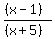 %28%28x-1%29%29%2F%28%28x%2B5%29%29