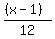 %28%28x-1%29%29%2F12