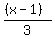 %28%28x-1%29%29%2F3