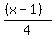%28%28x-1%29%29%2F4