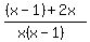 %28%28x-1%29%2B2x%29%2F%28x%28x-1%29%29