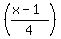 %28%28x-1%29%2F4%29