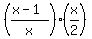 %28%28x-1%29%2Fx%29%28x%2F2%29