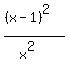 %28%28x-1%29%5E2%29%2F%28x%5E2%29