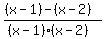 %28%28x-1%29+-%28x-2%29%29%2F%28%28x-1%29%28x-2%29%29