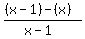 %28%28x-1%29-%28x%29%29%2F%28x-1%29