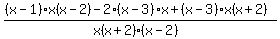 %28%28x-1%29x%28x-2%29-2%28x-3%29x%2B%28x-3%29x%28x%2B2%29%29%2F%28x%28x%2B2%29%28x-2%29%29