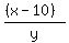 %28%28x-10%29%29%2Fy