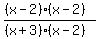 %28%28x-2%29%28x-2%29%29%2F%28%28x%2B3%29%28x-2%29%29