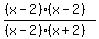%28%28x-2%29%28x-2%29%29%2F%28%28x-2%29%28x%2B2%29%29+