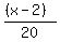 %28%28x-2%29%29%2F20