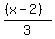 %28%28x-2%29%29%2F3