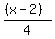 %28%28x-2%29%29%2F4