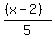%28%28x-2%29%29%2F5
