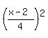 %28%28x-2%29%2F4%29%5E2