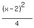 %28%28x-2%29%5E2%29%2F4
