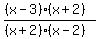 %28%28x-3%29%28x%2B2%29%29%2F%28%28x%2B2%29%28x-2%29%29