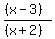 %28%28x-3%29%29%2F%28%28x%2B2%29%29