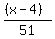 %28%28x-4%29%29%2F51