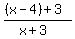 %28%28x-4%29%2B3%29%2F%28x%2B3%29