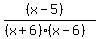 %28%28x-5%29%29%2F%28%28x%2B6%29%28x-6%29%29