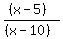 %28%28x-5%29%29%2F%28%28x-10%29%29