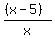 %28%28x-5%29%29%2Fx