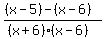 %28%28x-5%29-%28x-6%29%29%2F%28%28x%2B6%29%28x-6%29%29
